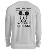 LADE, ZIELE, SCHIESSE - BACKPRINT SWEATSHIRT