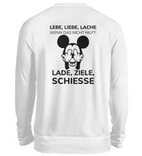 LADE, ZIELE, SCHIESSE - BACKPRINT SWEATSHIRT