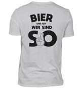 BIER UND ICH - BACKPRINT HERREN T-SHIRT - Dufte Kluft