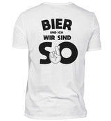 BIER UND ICH - BACKPRINT HERREN T-SHIRT - Dufte Kluft
