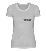 HERZ SAGT BIER - DAMEN T-SHIRT