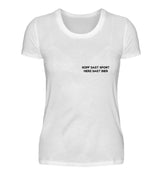 HERZ SAGT BIER - DAMEN T-SHIRT