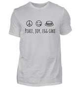 PEACE, JOY, EGG CAKE - HERREN T-SHIRT