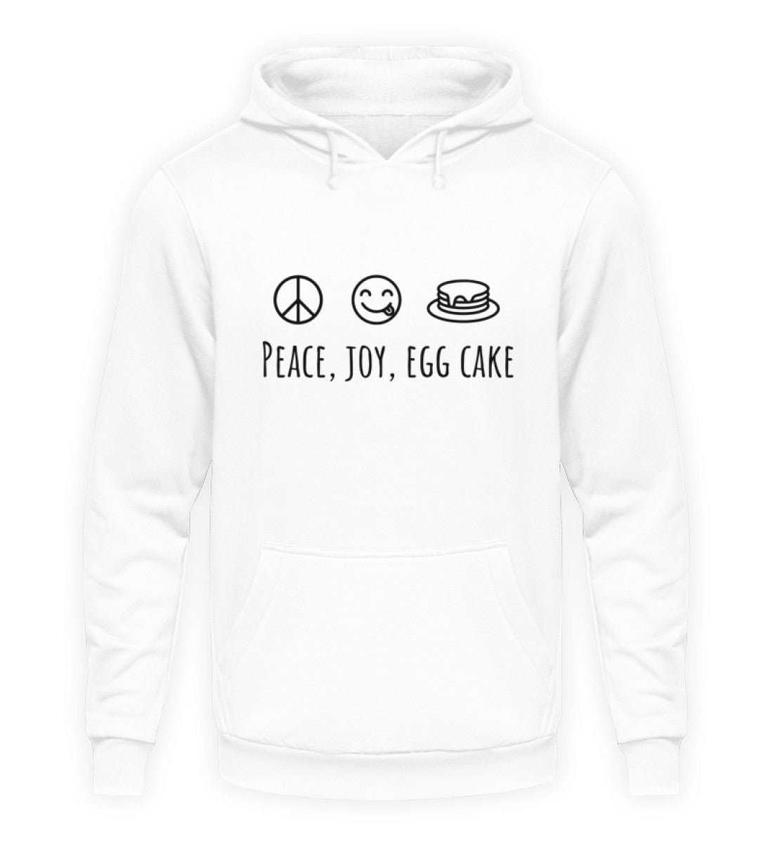 PEACE, JOY, EGG CAKE - HOODIE - Dufte Kluft