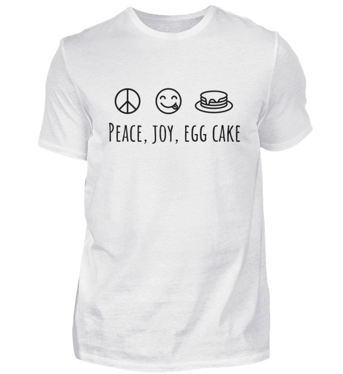 PEACE, JOY, EGG CAKE - HERREN T-SHIRT - Dufte Kluft