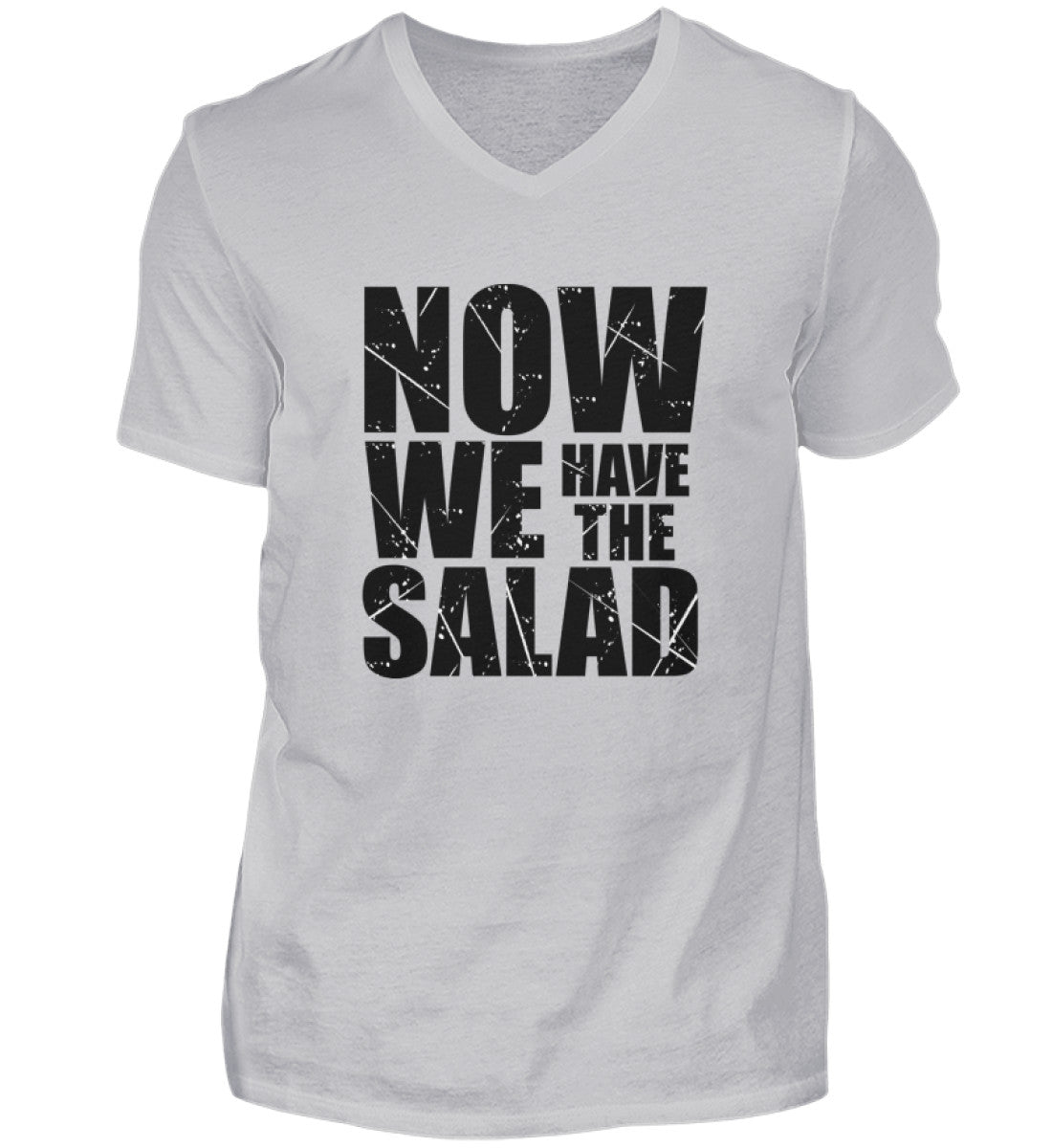 NOW WE HAVE THE SALAD - HERREN V-NECK SHIRT - Dufte Kluft