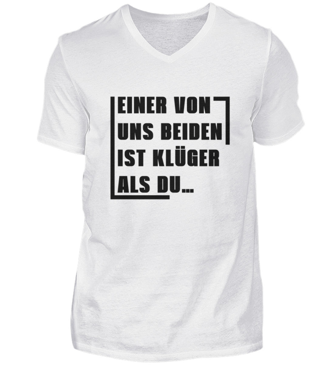 EINER VON UNS BEIDEN - HERREN V-NECK SHIRT - Dufte Kluft