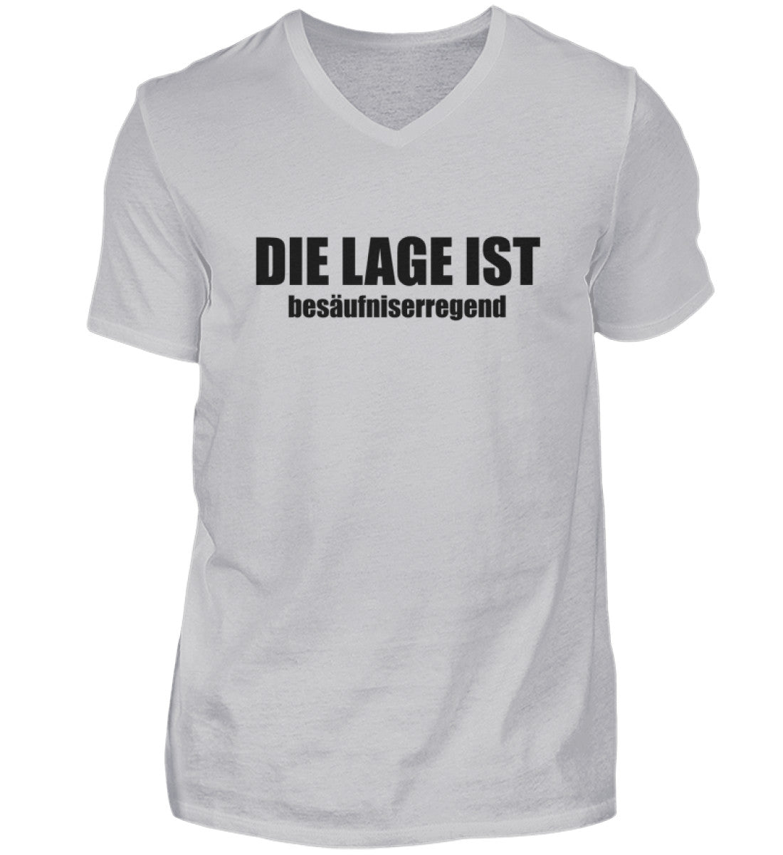DIE LAGE IST BESÄUFNISERREGEND - HERREN V-NECK SHIRT - Dufte Kluft