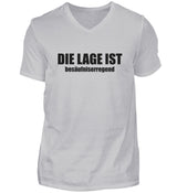 DIE LAGE IST BESÄUFNISERREGEND - HERREN V-NECK SHIRT