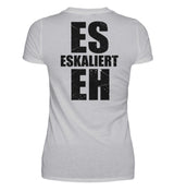 ES ESKALIERT EH - BACKPRINT DAMEN V-NECK SHIRT