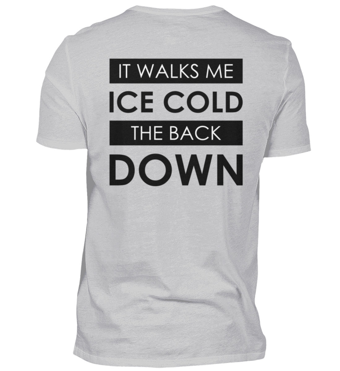 ICE COLD - BACKPRINT HERREN V-NECK SHIRT - Dufte Kluft