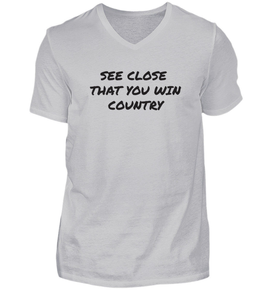 WIN COUNTRY - HERREN V-NECK SHIRT
