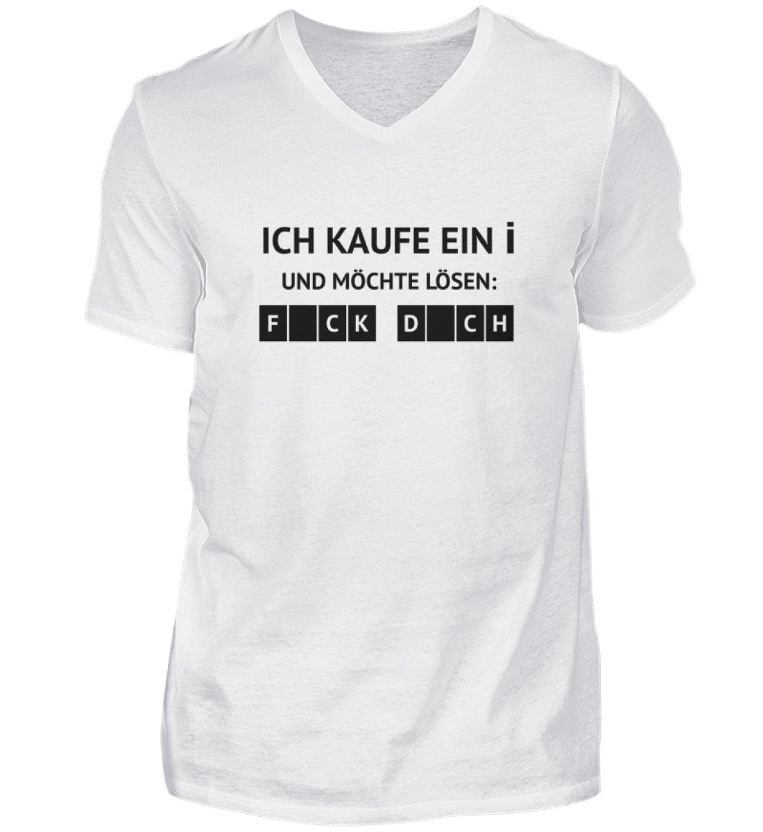 ICH KAUFE EIN I - HERREN V-NECK SHIRT - Dufte Kluft