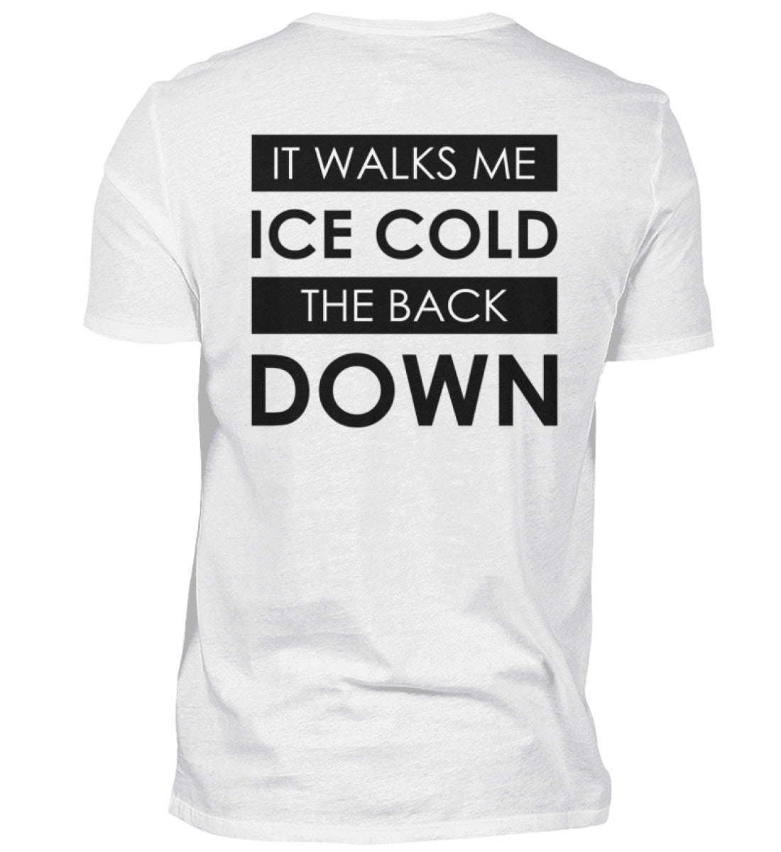 ICE COLD - BACKPRINT HERREN V-NECK SHIRT - Dufte Kluft