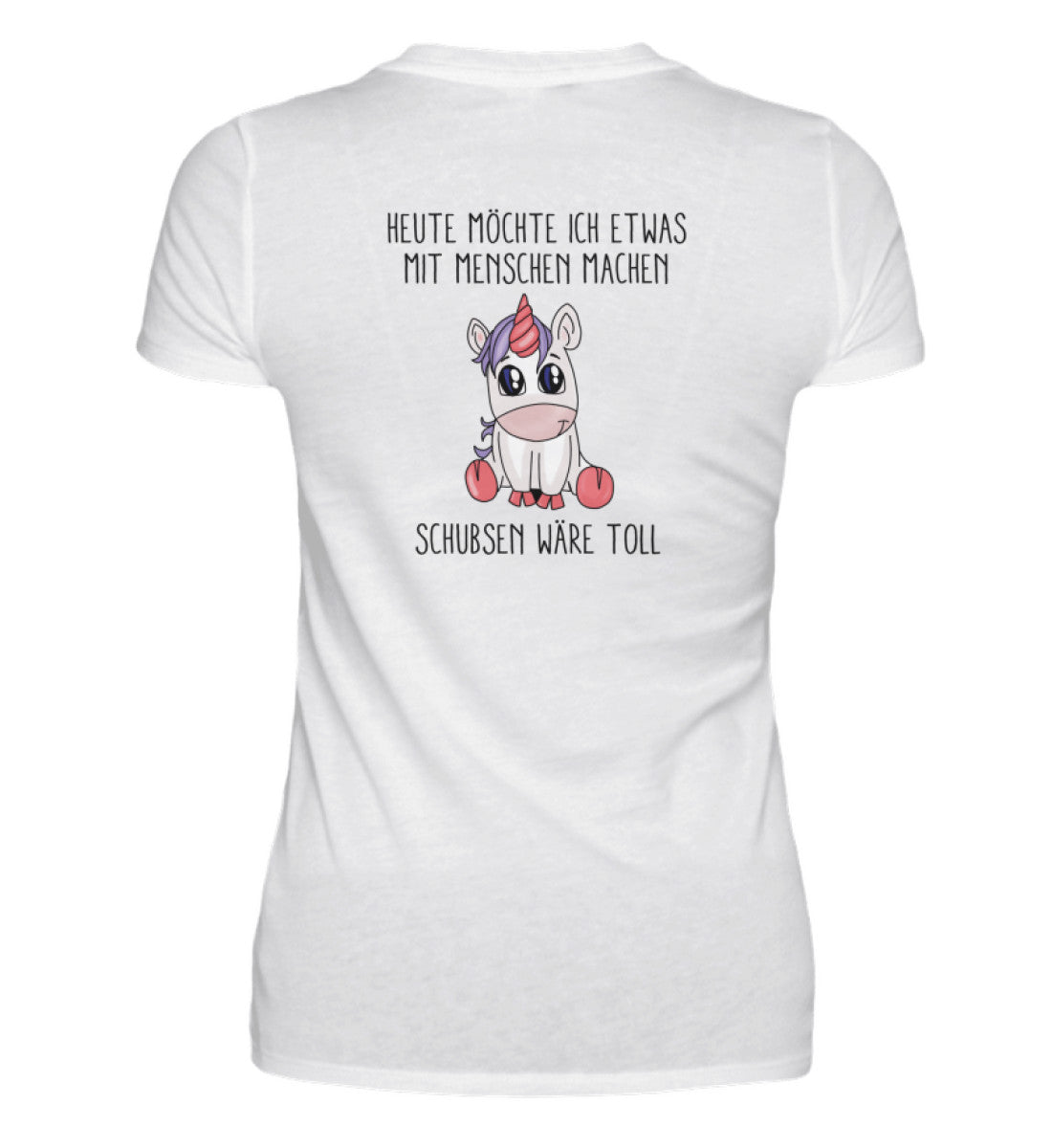 SCHUBSEN - BACKPRINT DAMEN V-NECK SHIRT