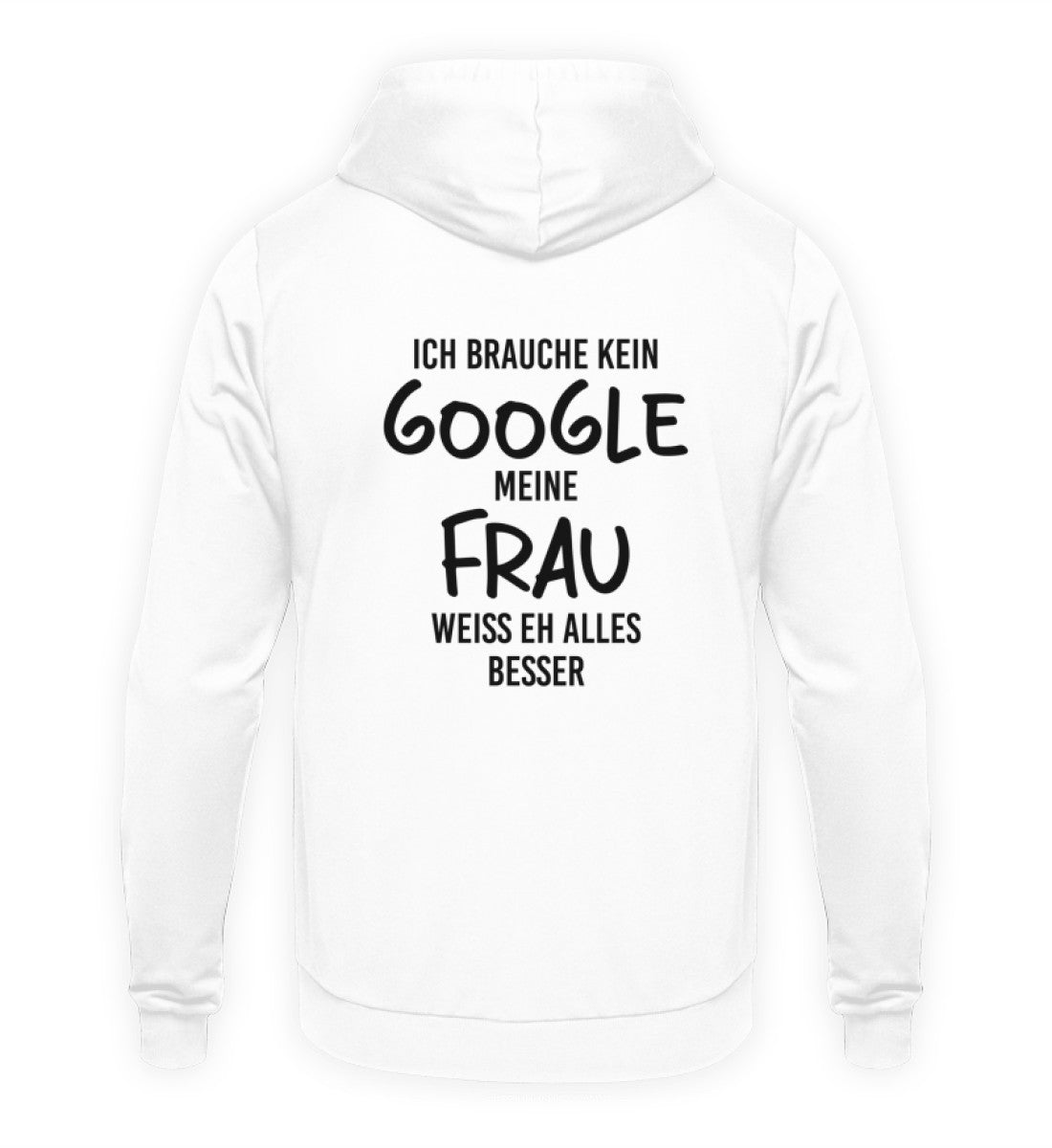 MEINE FRAU - BACKPRINT HOODIE - Dufte Kluft