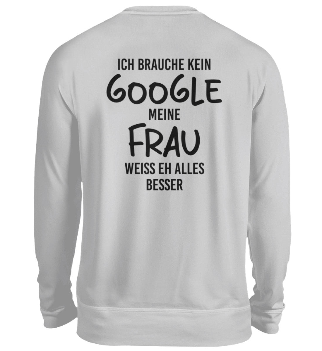 MEINE FRAU - BACKPRINT SWEATSHIRT - Dufte Kluft