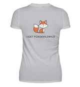 FOXDEVILSWILD - BACKPRINT DAMEN V-NECK SHIRT