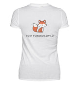 FOXDEVILSWILD - BACKPRINT DAMEN V-NECK SHIRT