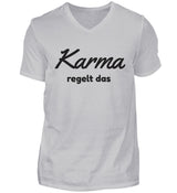 KARMA REGELT DAS - HERREN V-NECK SHIRT