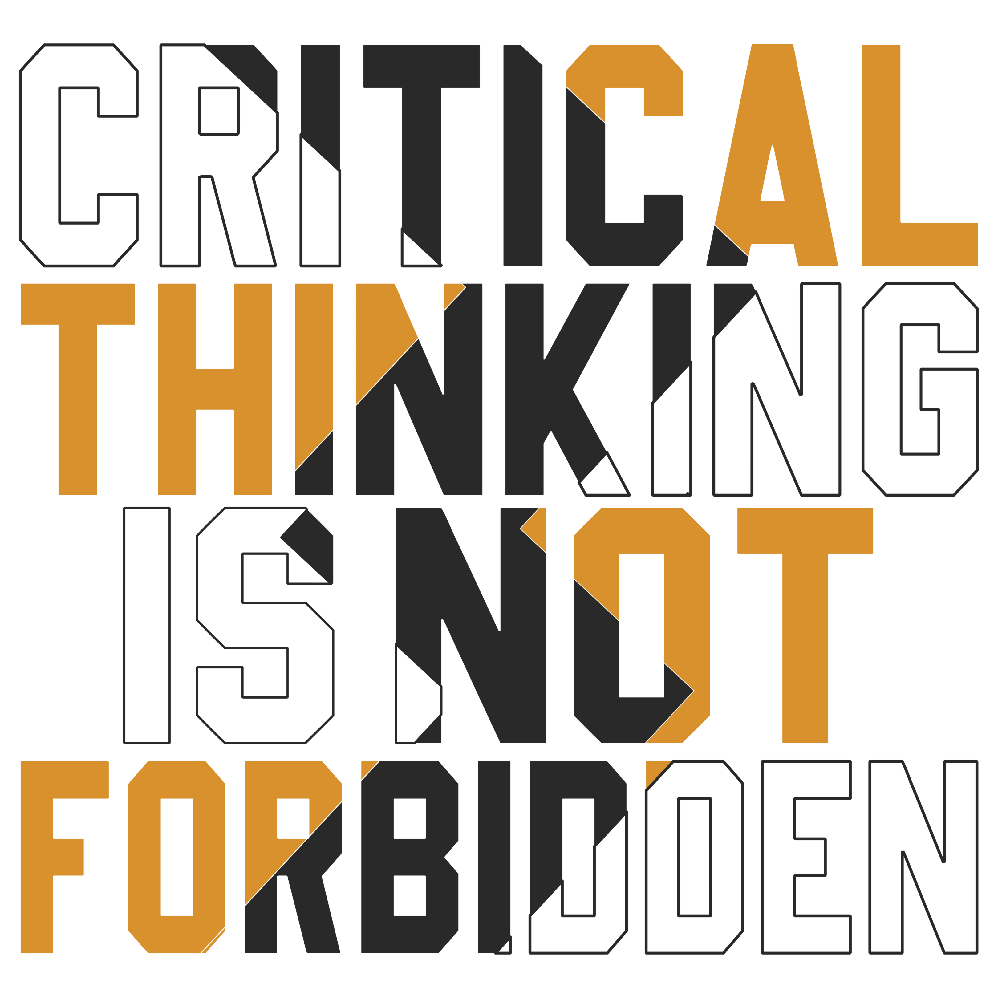 „Critical Thinking Is Not Forbidden" – Wenn Nachdenken rebellisch wird