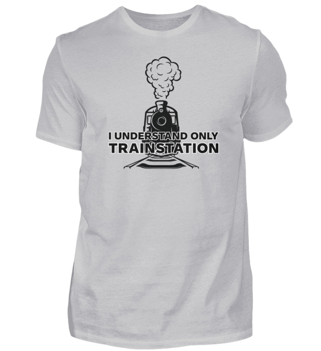 I UNDERSTAND ONLY TRAINSTATION - HERREN T-SHIRT - Dufte Kluft
