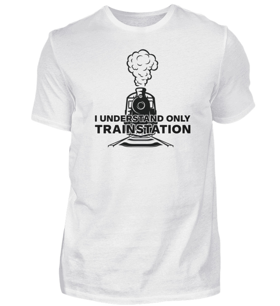 I UNDERSTAND ONLY TRAINSTATION - HERREN T-SHIRT - Dufte Kluft