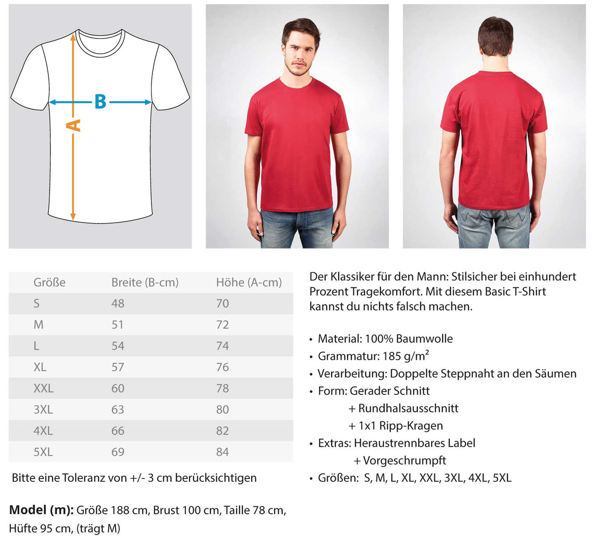 PERFEKT AUSSEHEN - HERREN T-SHIRT - Dufte Kluft