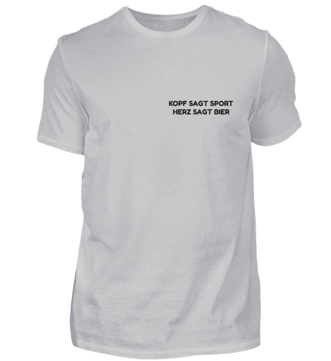 HERZ SAGT BIER - HERREN T-SHIRT - Dufte Kluft