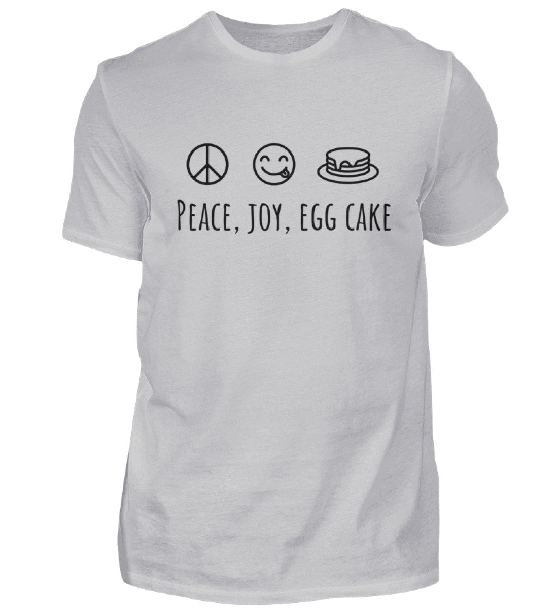PEACE, JOY, EGG CAKE - HERREN T-SHIRT - Dufte Kluft