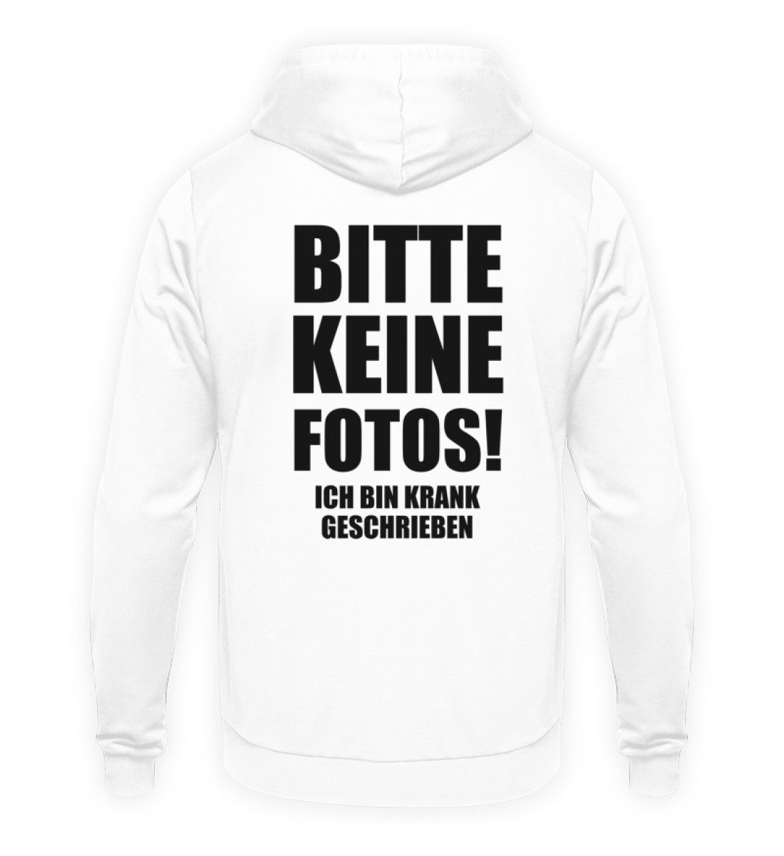 BITTE KEINE FOTOS - BACKPRINT HOODIE - Dufte Kluft