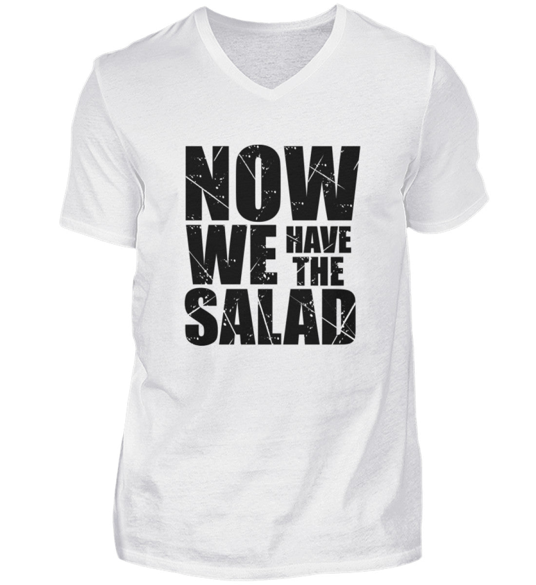 NOW WE HAVE THE SALAD - HERREN V-NECK SHIRT - Dufte Kluft