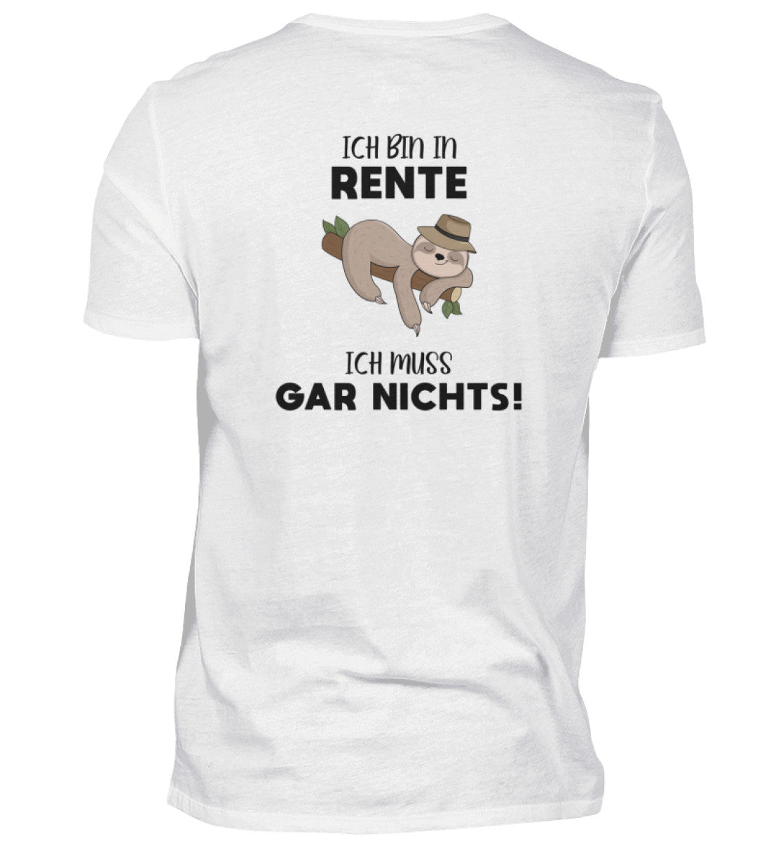 ICH MUSS GAR NICHTS - BACKPRINT HERREN T-SHIRT - Dufte Kluft