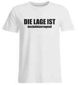 DIE LAGE IST BESÄUFNISERREGEND - UNISEX ÜBERGRÖSSENSHIRT