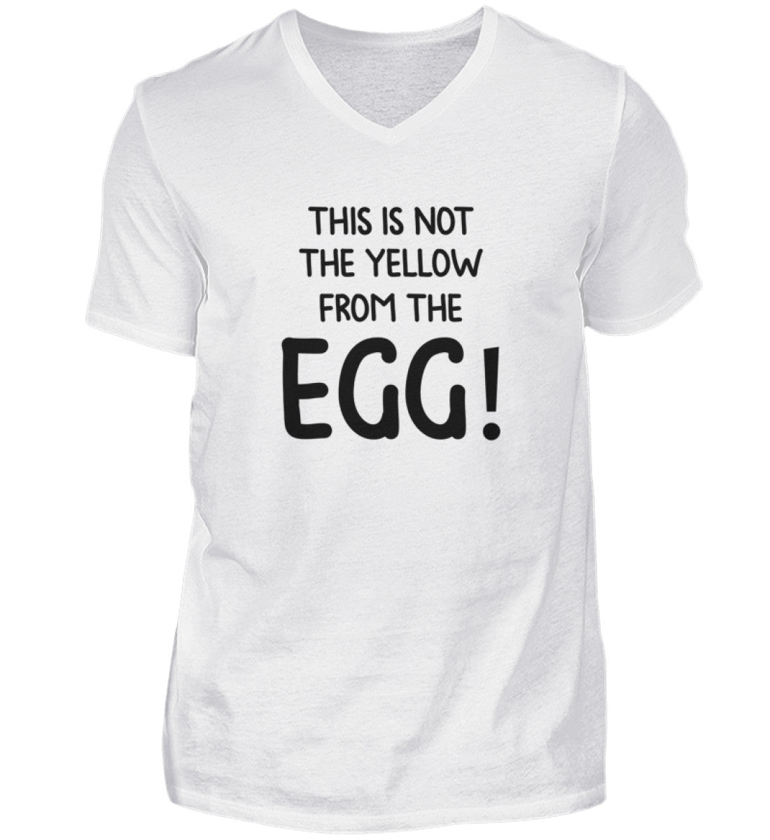 YELLOW FROM THE EGG - HERREN V-NECK SHIRT - Dufte Kluft