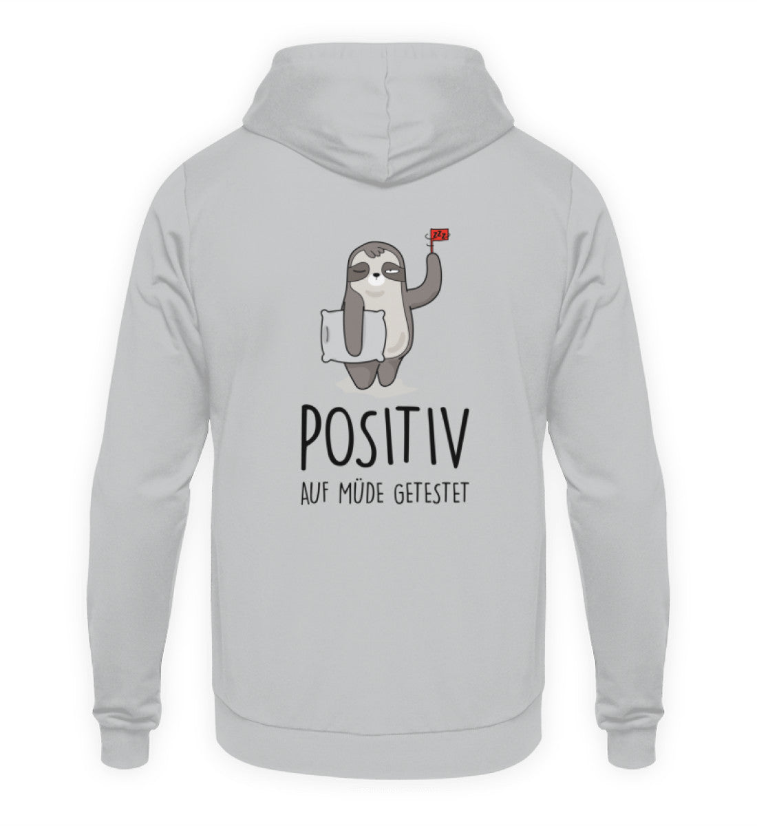 POSITIV AUF MÜDE GETESTET - BACKPRINT HOODIE - Dufte Kluft
