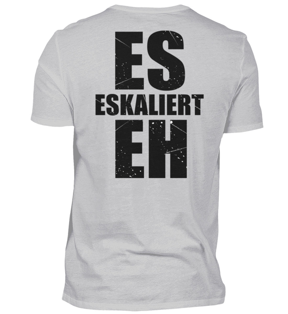 ES ESKALIERT EH - BACKPRINT HERREN V-NECK SHIRT - Dufte Kluft