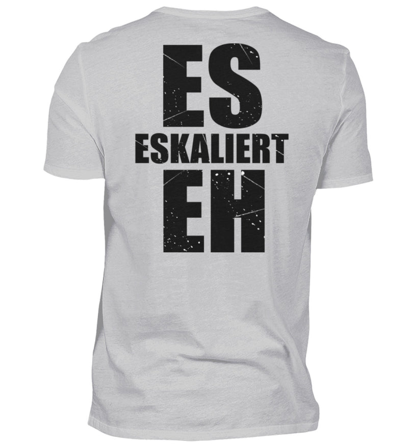 ES ESKALIERT EH - BACKPRINT HERREN V-NECK SHIRT