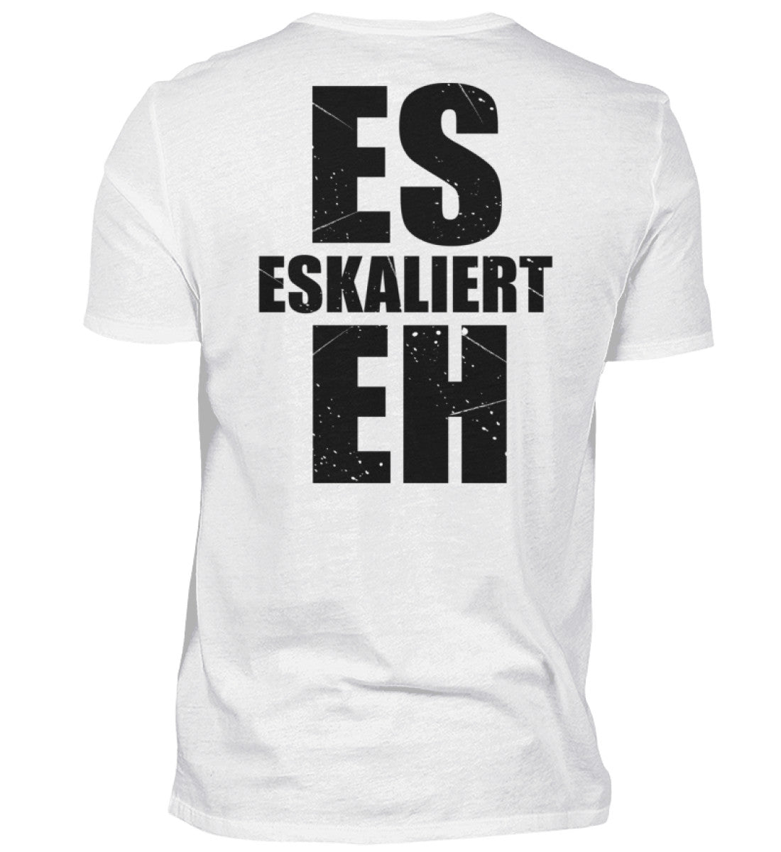 ES ESKALIERT EH - BACKPRINT HERREN V-NECK SHIRT - Dufte Kluft