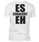 ES ESKALIERT EH - BACKPRINT HERREN V-NECK SHIRT