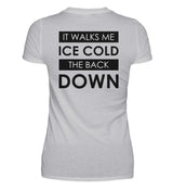 ICE COLD - BACKPRINT DAMEN V-NECK SHIRT