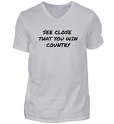 WIN COUNTRY - HERREN V-NECK SHIRT