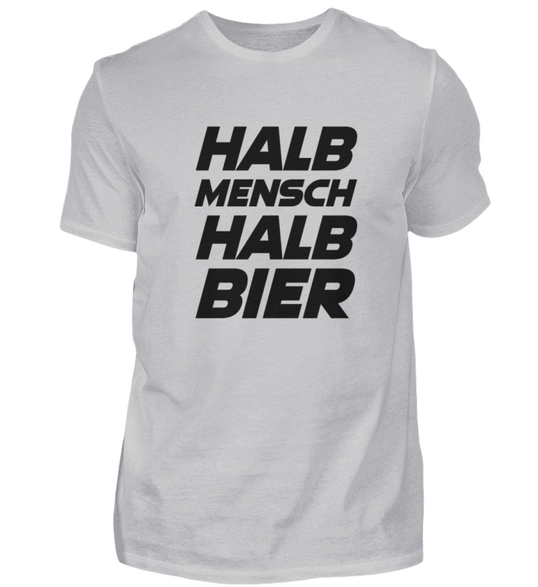 HALB MENSCH HALB BIER - HERREN T-SHIRT - Dufte Kluft