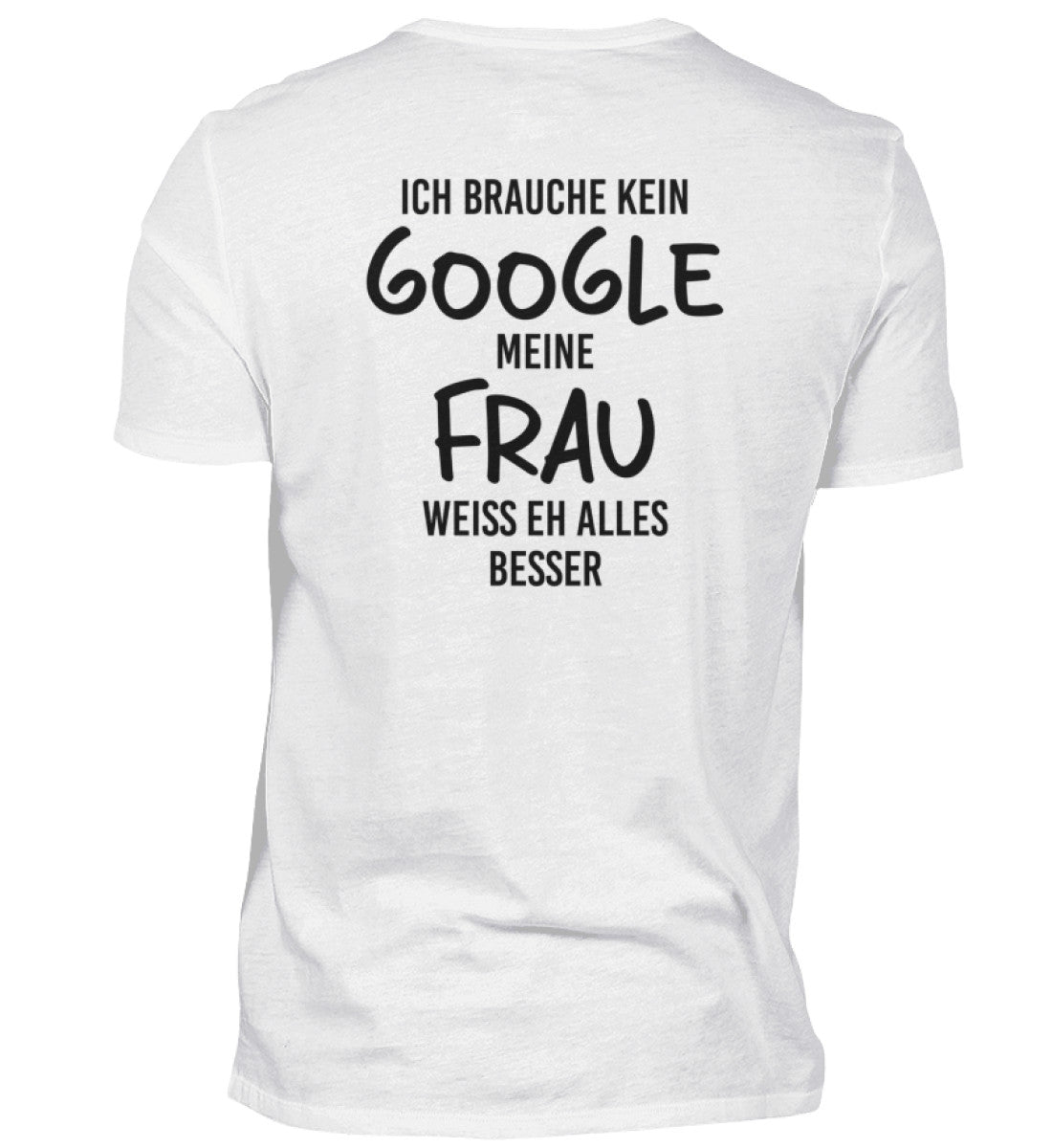 MEINE FRAU - BACKPRINT HERREN T-SHIRT - Dufte Kluft