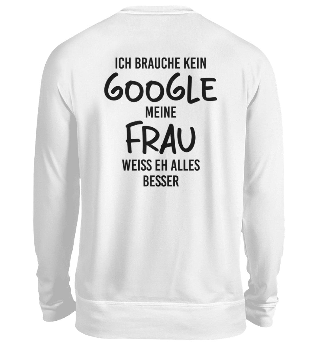 MEINE FRAU - BACKPRINT SWEATSHIRT - Dufte Kluft