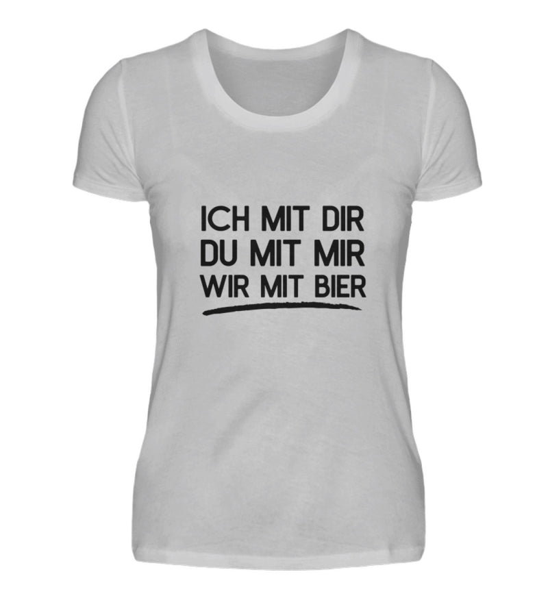 WIR MIT BIER - DAMEN T-SHIRT