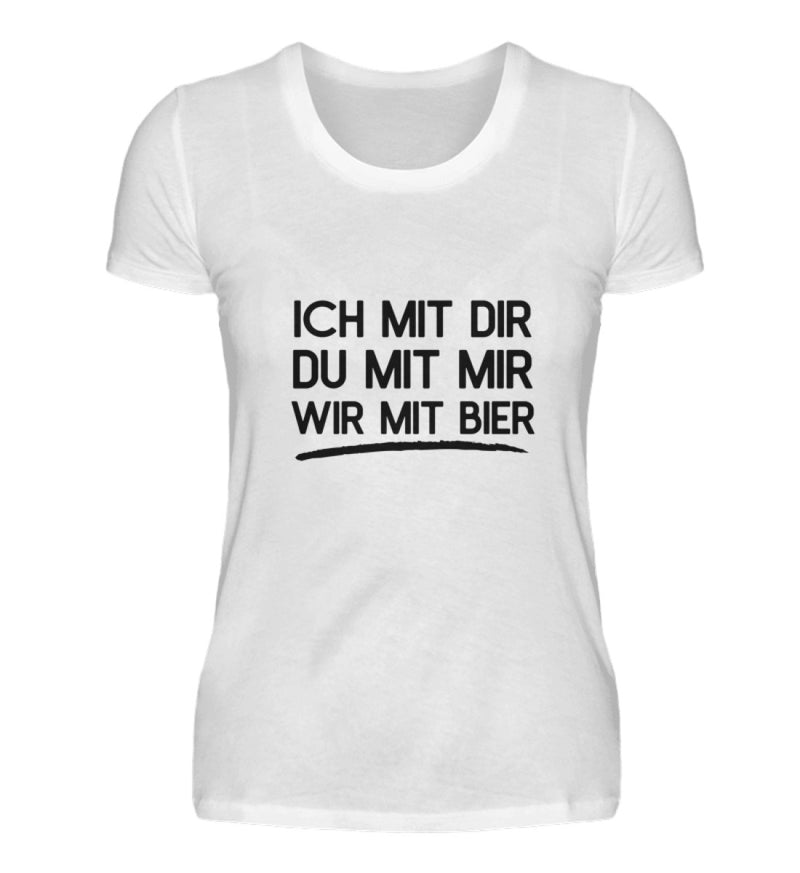 WIR MIT BIER - DAMEN T-SHIRT