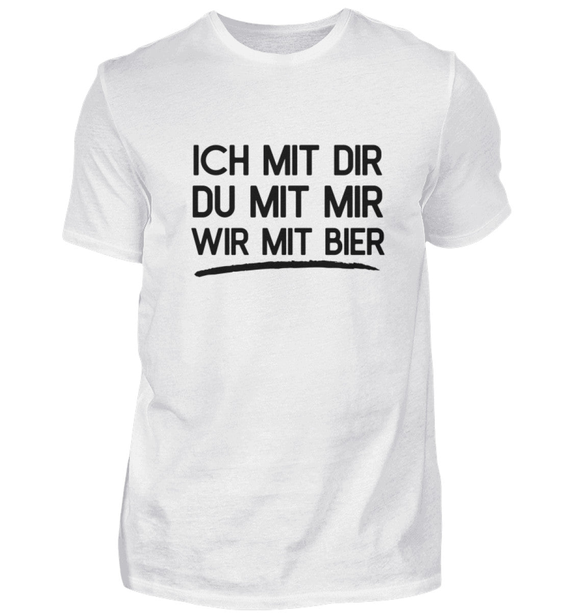 WIR MIT BIER - HERREN T-SHIRT - Dufte Kluft